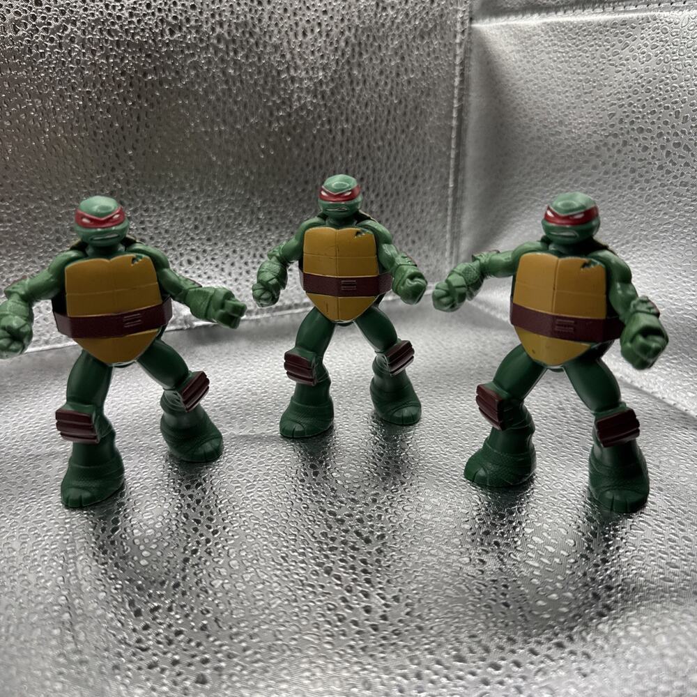 Lot Of 3 McDonald Happy Meal Toy Teenage Mutant Ninja Turtles TMNT RAPHAEL 2016